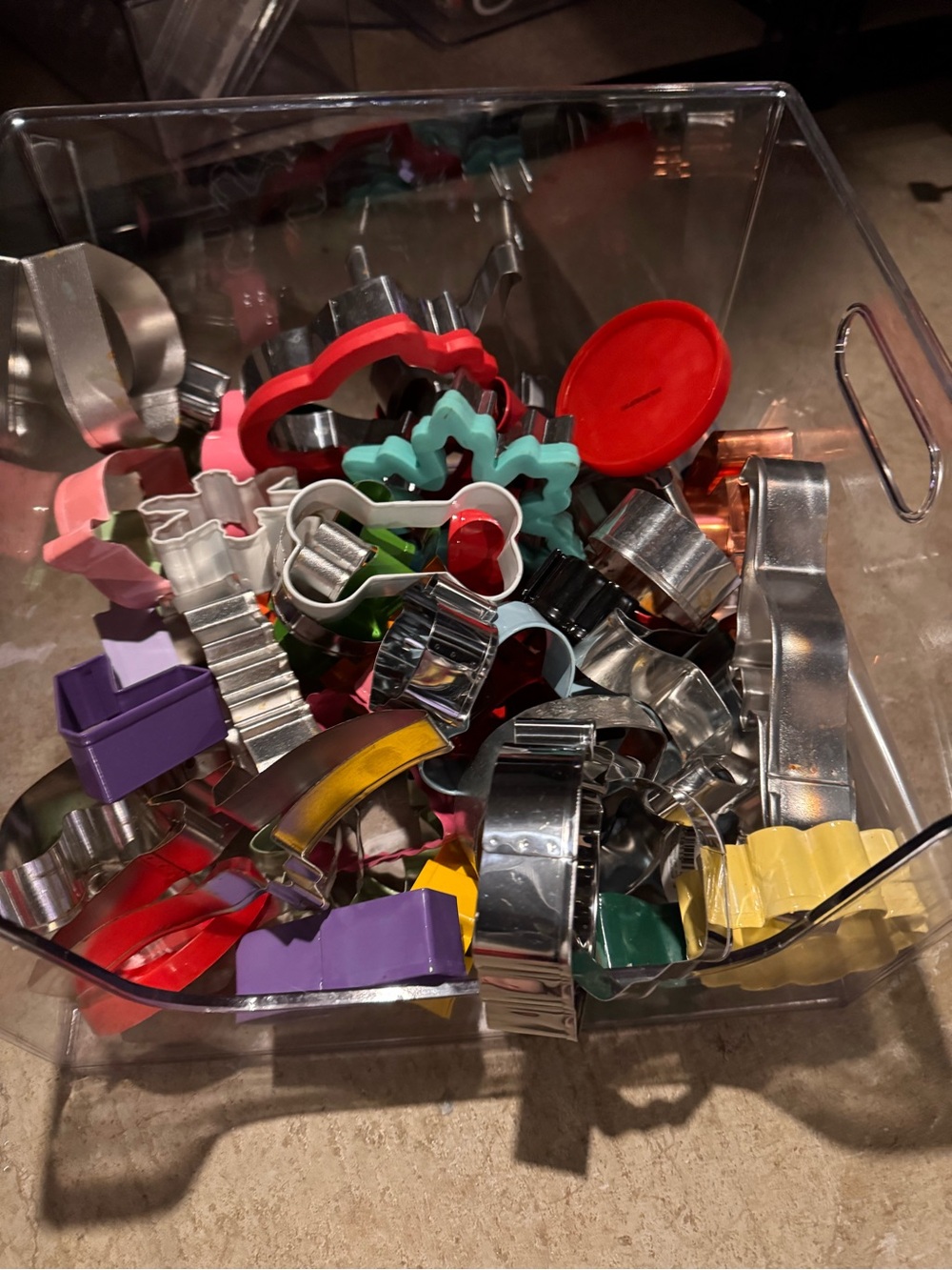 Assorted Cookie Cutter Lot - Multicolor Metal and Plastic Cutters